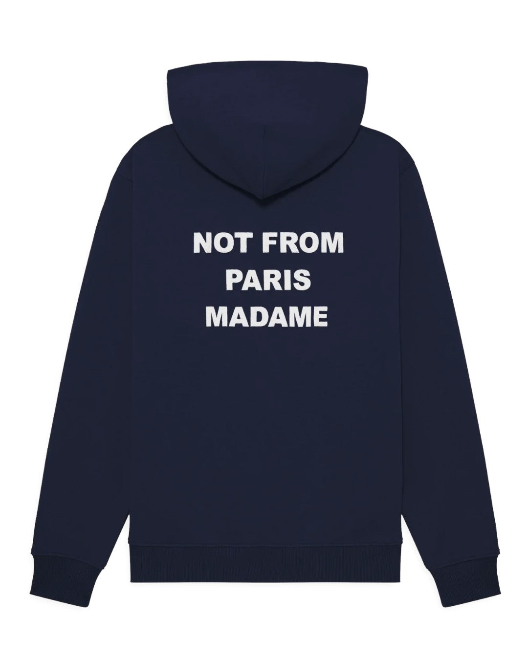 Bold Slogan Hoodie Navy