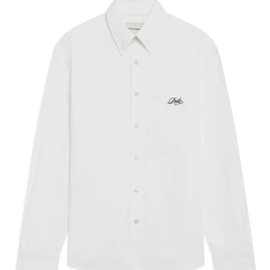 Plain Boxy Shirt White