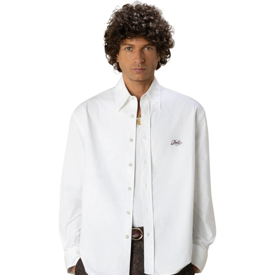 Plain Boxy Shirt White