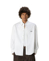 Plain Boxy Shirt White