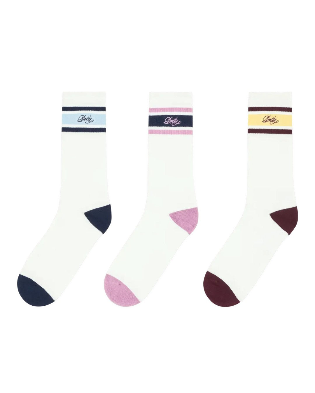 Dr�le Striped 3 Pack Socks Multicolor