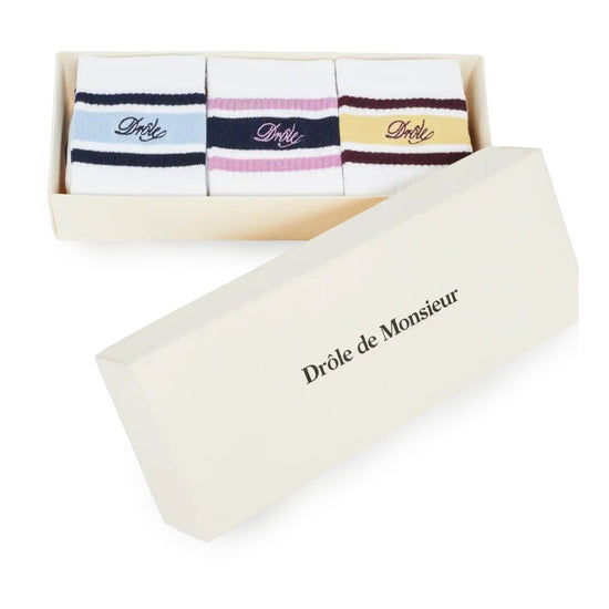 Dr�le Striped 3 Pack Socks Multicolor