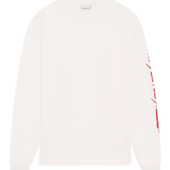 Slogan LS T-shirt Burgundy
