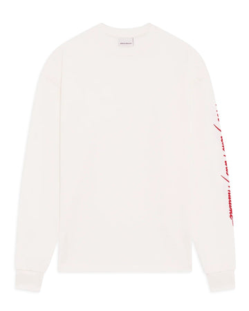 Slogan LS T-shirt Burgundy