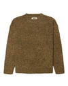 WBKurt Wool Blend Loop Crewneck Pullover Dark Olive