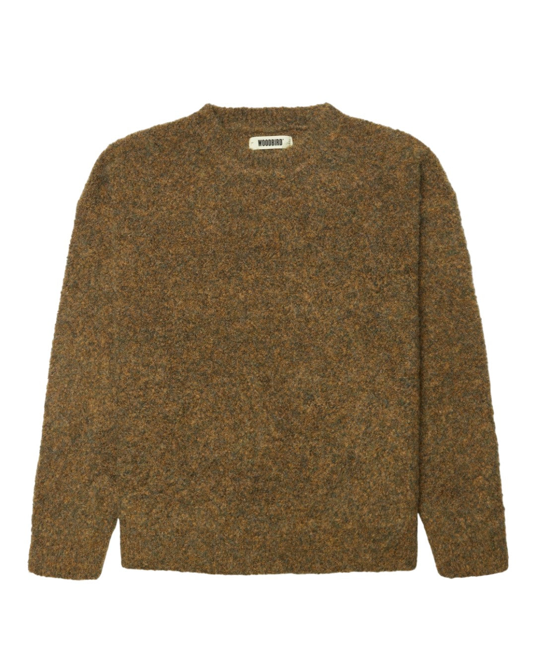 WBKurt Wool Blend Loop Crewneck Pullover Dark Olive