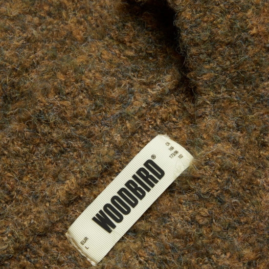 WBKurt Wool Blend Loop Crewneck Pullover Dark Olive