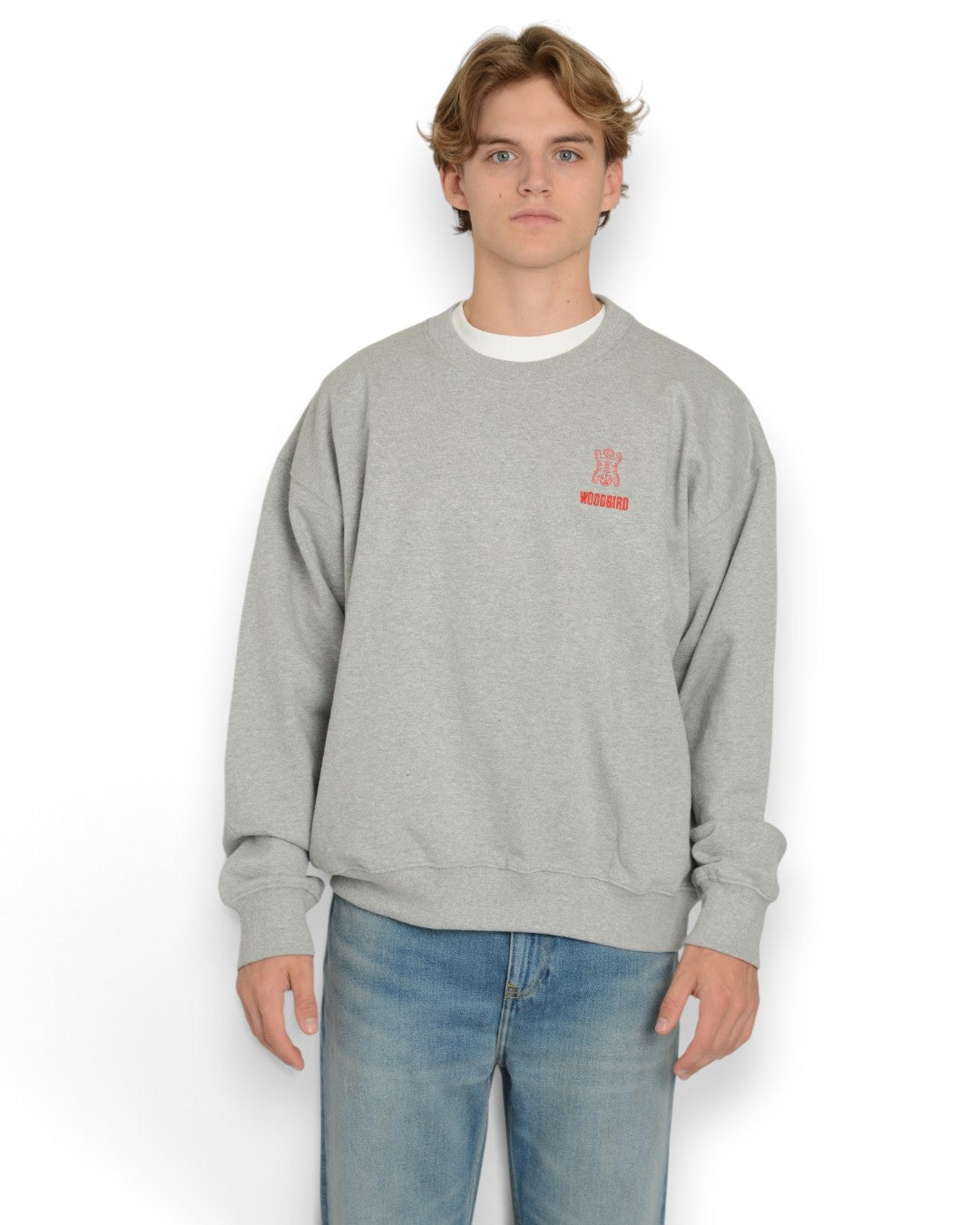 WBDuke Tiger Crew Sweater Grey Melange