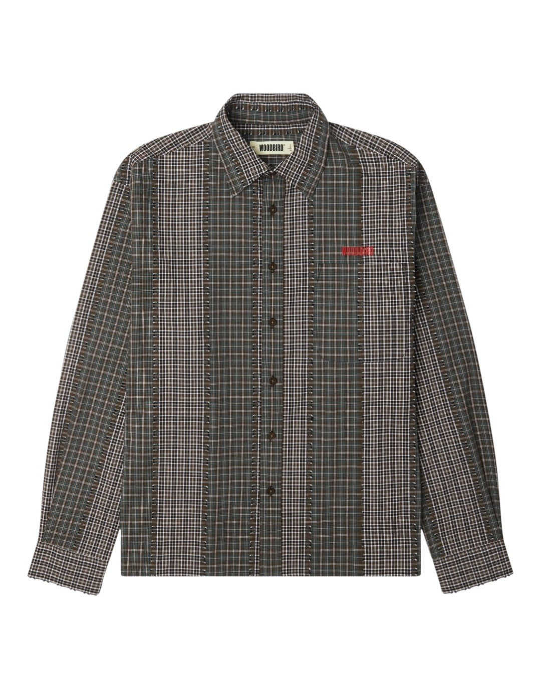 WBBuzo Woma Check Shirt Brown Green