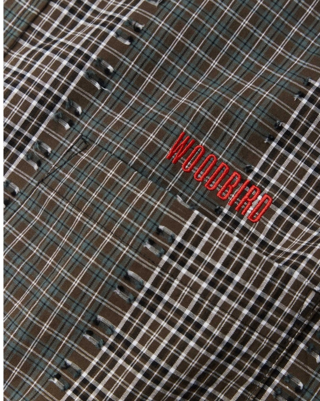WBBuzo Woma Check Shirt Brown Green