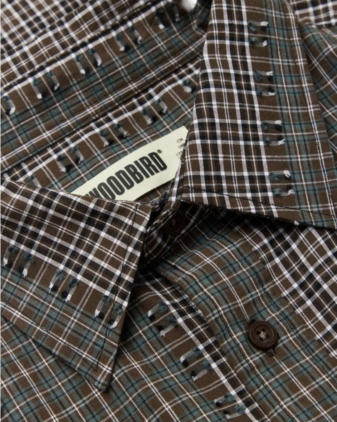 WBBuzo Woma Check Shirt Brown Green