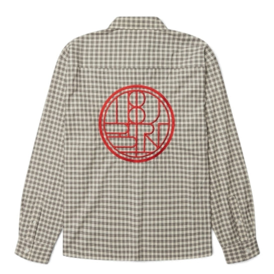 WBBuzo Embroidered Check Shirt Off White