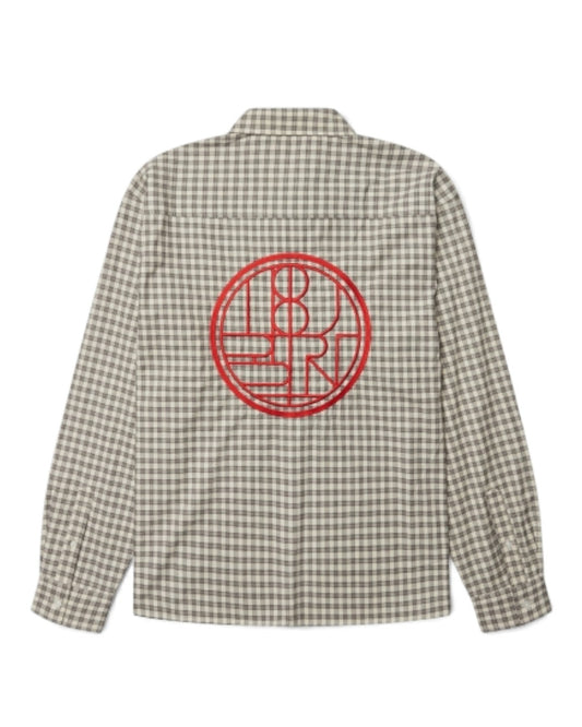 WBBuzo Embroidered Check Shirt Off White