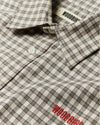 WBBuzo Embroidered Check Shirt Off White