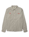 WBBuzo Embroidered Check Shirt Off White