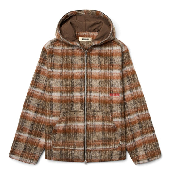 WBSheng Zip Hoodie Jacket Burnt Red Sand