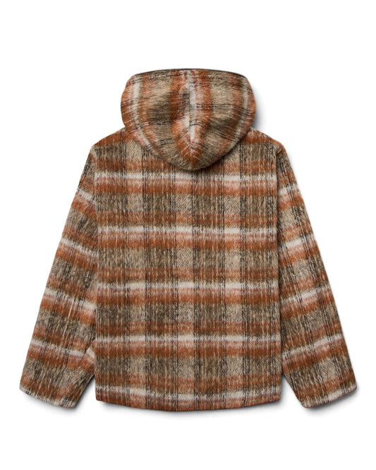 WBSheng Zip Hoodie Jacket Burnt Red Sand