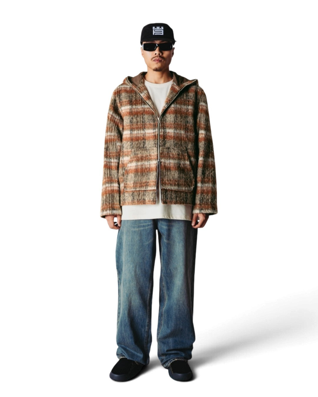 WBSheng Zip Hoodie Jacket Burnt Red Sand