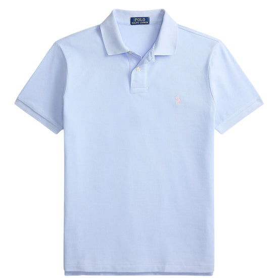 Mesh SS Polo Pebble Blue