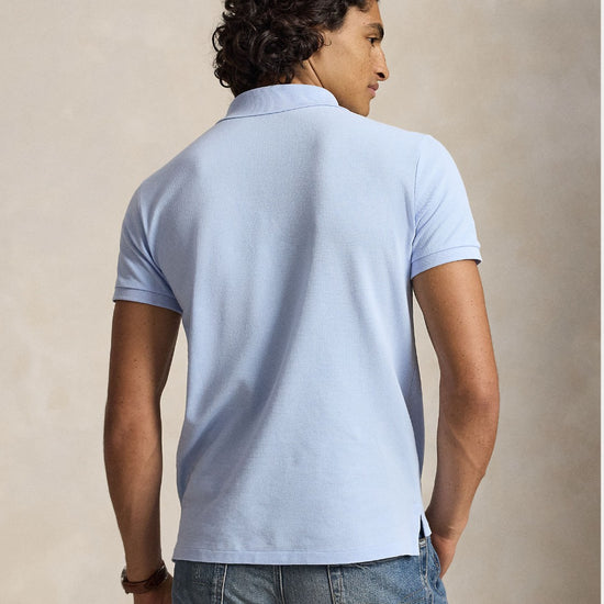 Mesh SS Polo Pebble Blue