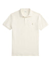 Stretch Mesh  SS Polo Pale Cream