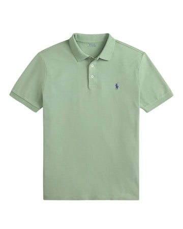 Stretch Mesh  SS Polo Light Green