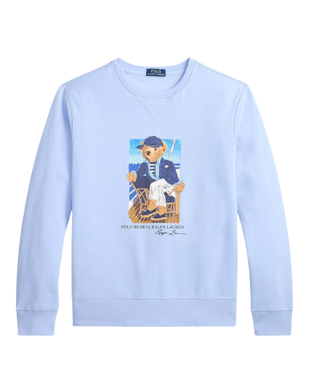 Seasonal Fleece Newport Bear Sweater Office Blue