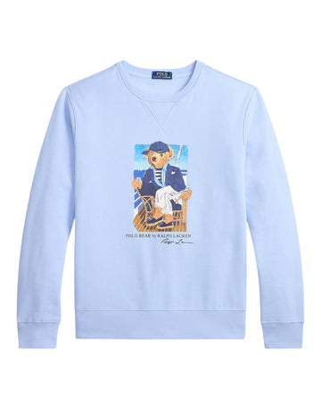 Seasonal Fleece Newport Bear Sweater Office Blue