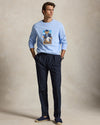Seasonal Fleece Newport Bear Sweater Office Blue