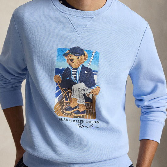 Seasonal Fleece Newport Bear Sweater Office Blue