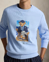 Seasonal Fleece Newport Bear Sweater Office Blue