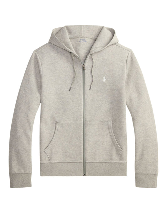 Double Knit Full Zip Hoodie Dark Sport Heather