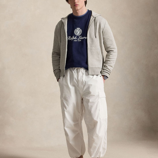 Double Knit Full Zip Hoodie Dark Sport Heather
