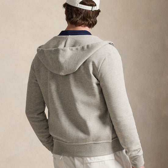 Double Knit Full Zip Hoodie Dark Sport Heather