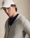 Double Knit Full Zip Hoodie Dark Sport Heather