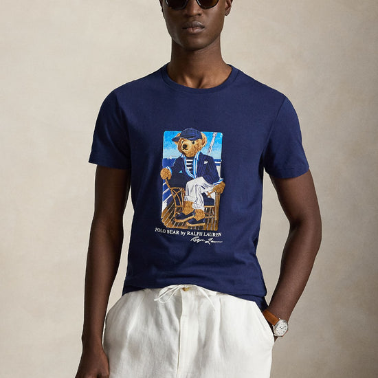Jersey Newport Bear T-shirt Navy