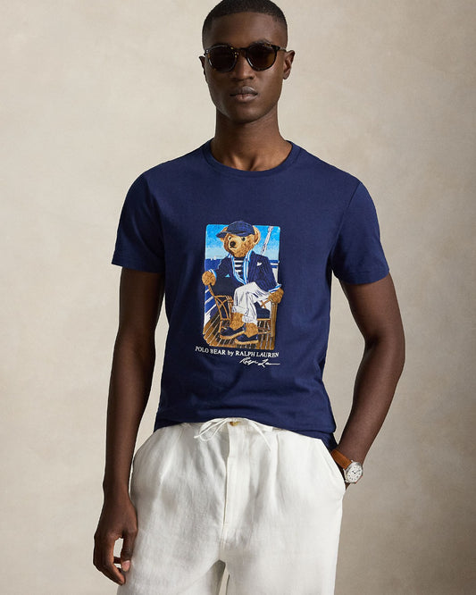 Jersey Newport Bear T-shirt Navy