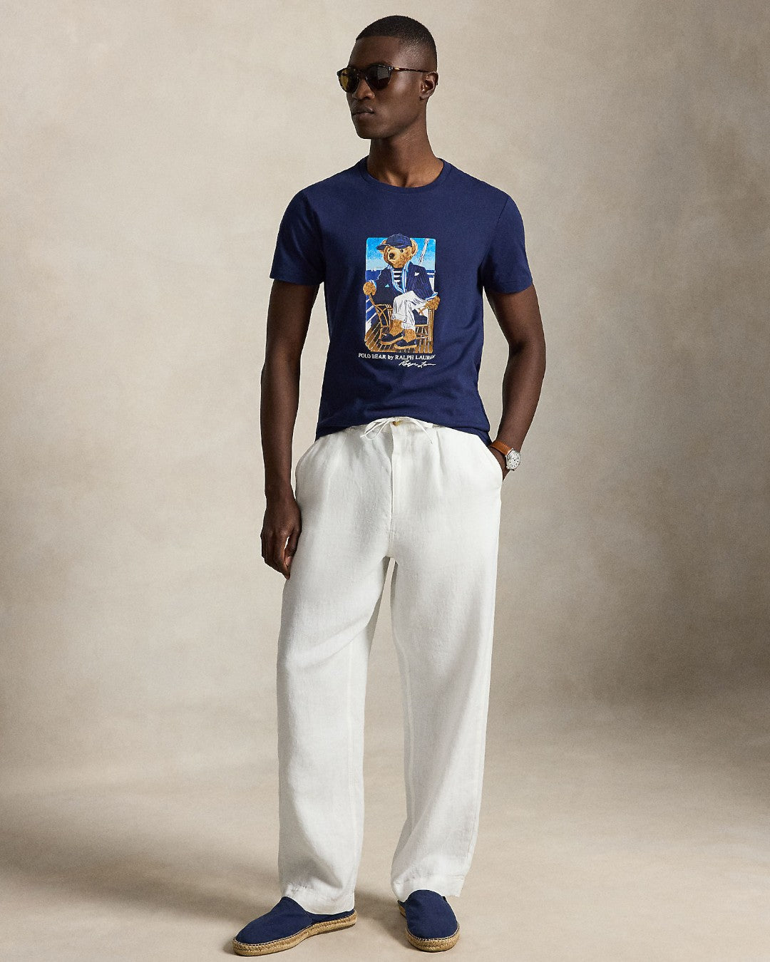 Jersey Newport Bear T-shirt Navy