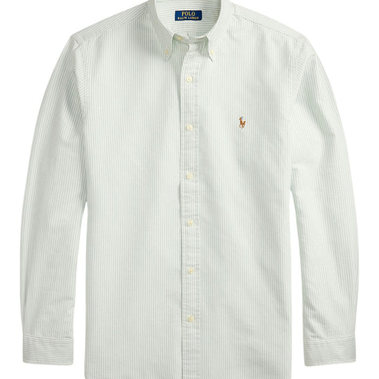 Classic Oxford Sport Shirt Faded Mint White