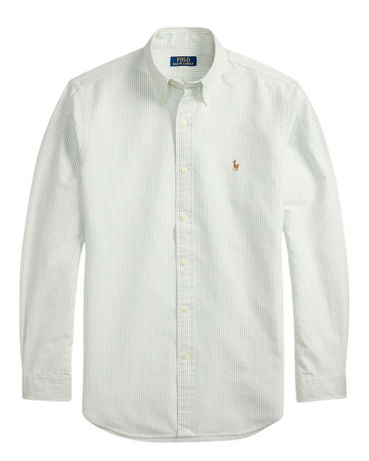 Classic Oxford Sport Shirt Faded Mint White