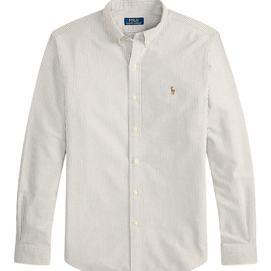 Classic Oxford Sport Shirt Nutmeg Brown White