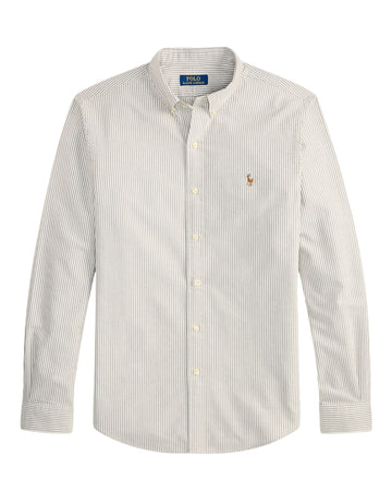 Classic Oxford Sport Shirt Nutmeg Brown White