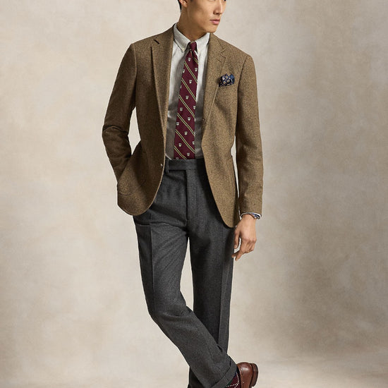 Classic Oxford Sport Shirt Nutmeg Brown White