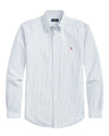 Classic Oxford Sport Shirt Blue White Stripe