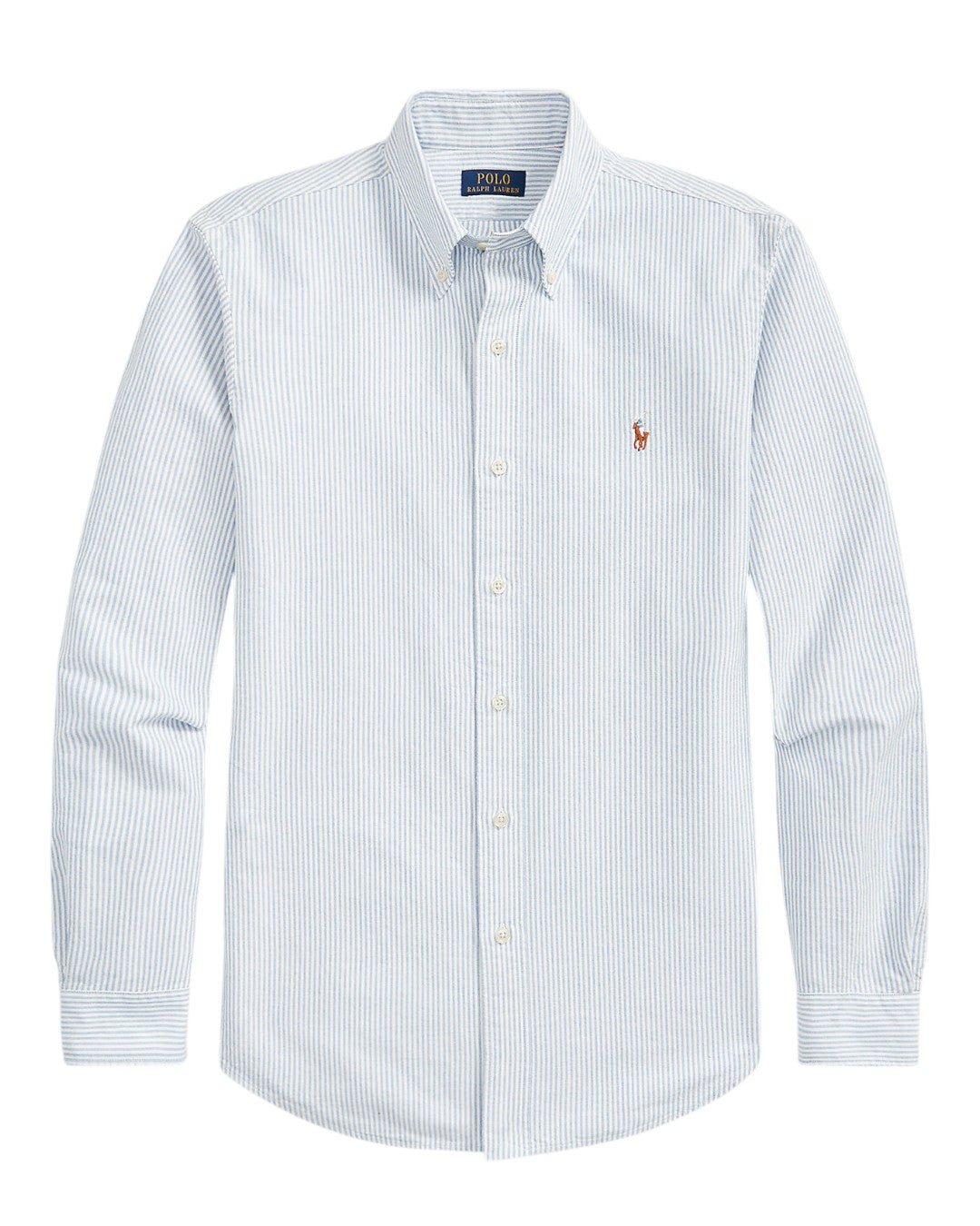 Classic Oxford Sport Shirt Blue White Stripe