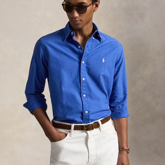 Classic Oxford Sport Shirt New Iris Blue