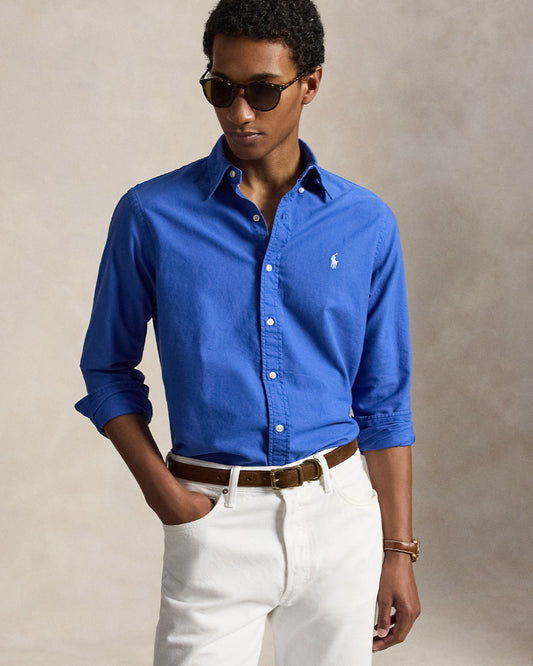 Classic Oxford Sport Shirt New Iris Blue