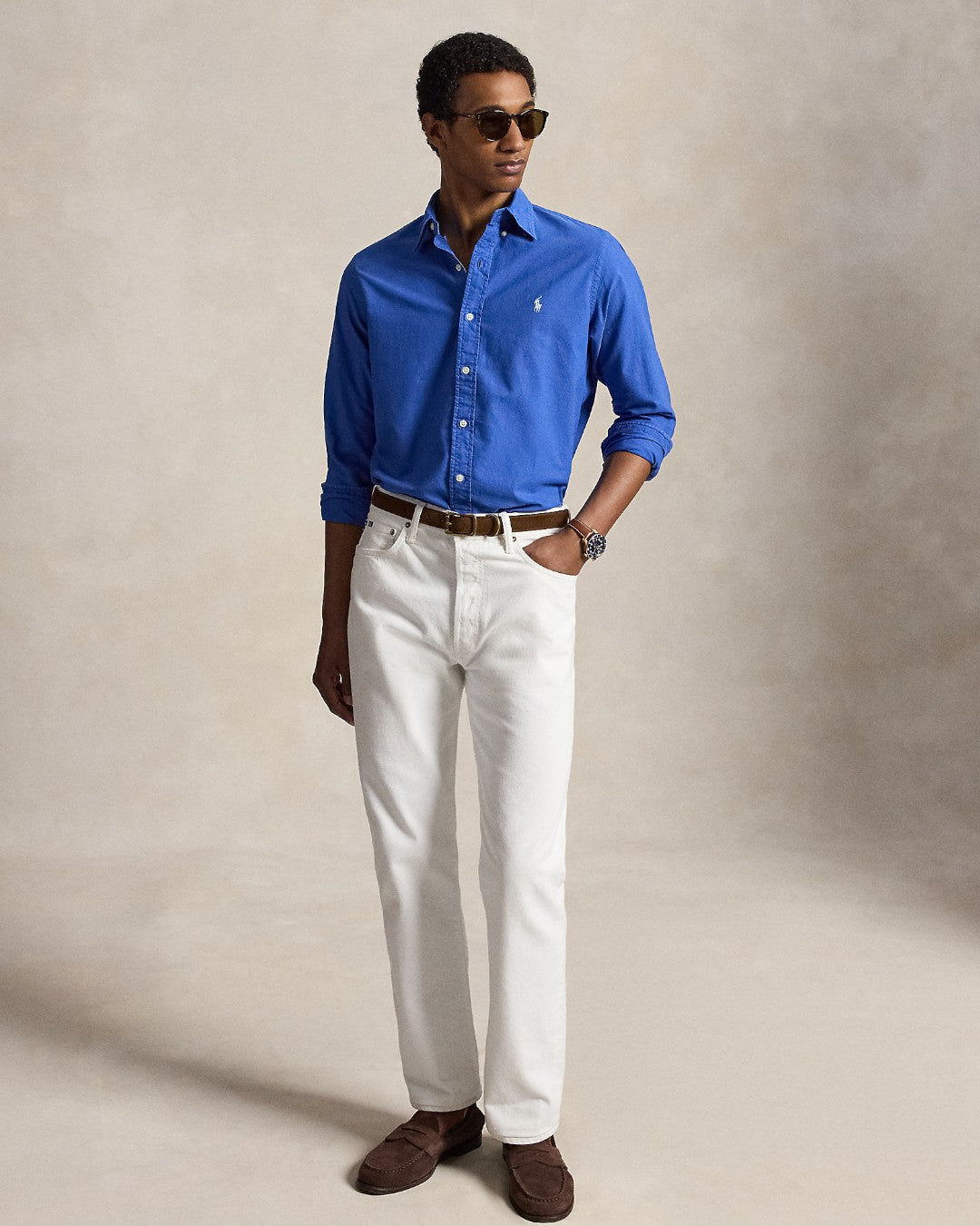 Classic Oxford Sport Shirt New Iris Blue