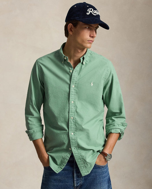 Classic Oxford Sport Shirt Faded Mint