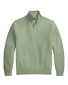 Cotton Half Zip Sweater Fern Green Heather